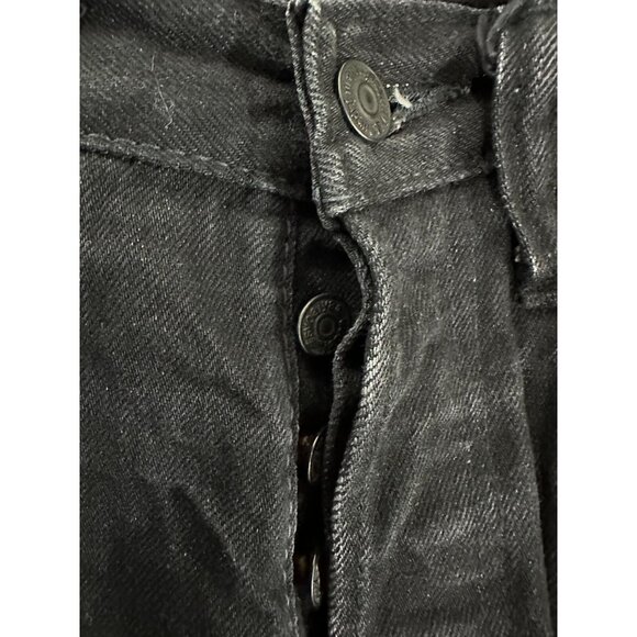 Syoaiya Selvedge Denim Button Fly jeans color mediun wash blck Size 31 Fits 29" - Picture 2 of 8